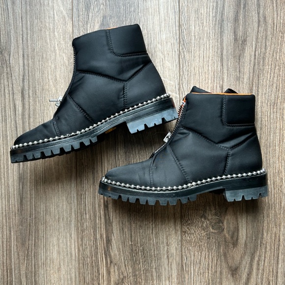 Alexander Wang Black Cooper Nylon Boots - Picture 3 of 11